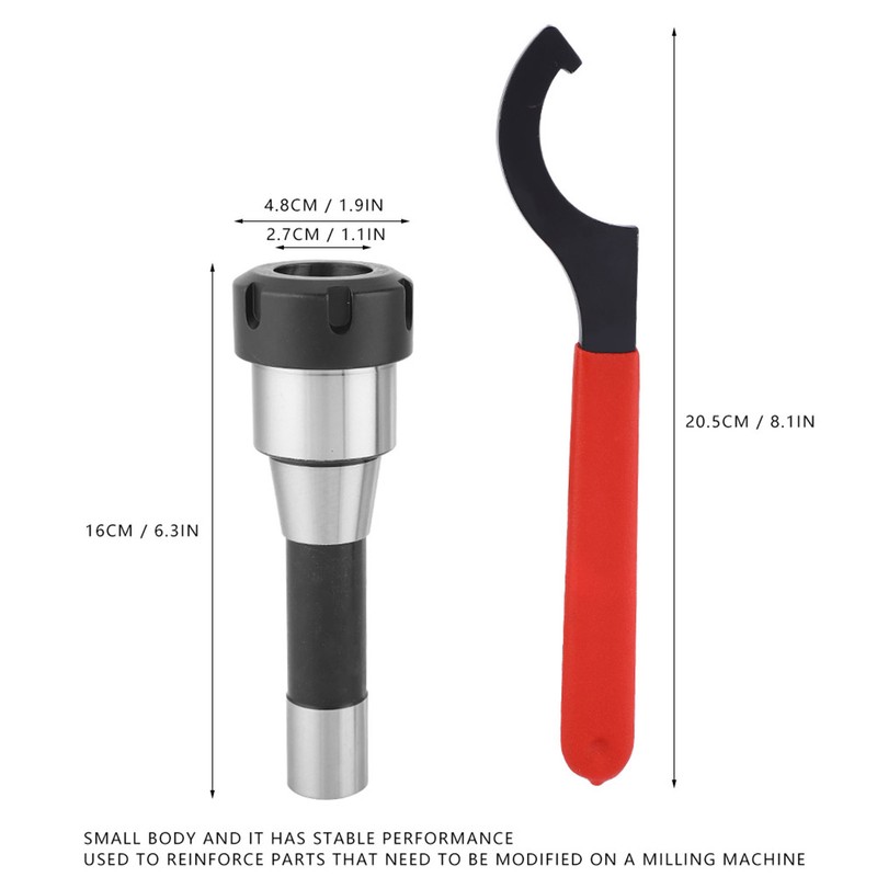 High Accuracy R8-ER32 Collet Chuck Holder Milling Cutter Tool 1Pcs