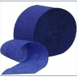 Unique Industries Royal Blue Crepe Streamer - 1/pk - 81 ft/pk #6345