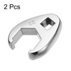 sourcing map 2pcs Drive Crowfoot Wrench 3/8" Drive 22mm Metric