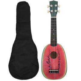 21in Ukulele with Carry Bag Tropical Fruit Pattern for Beginners Children StudentType 2