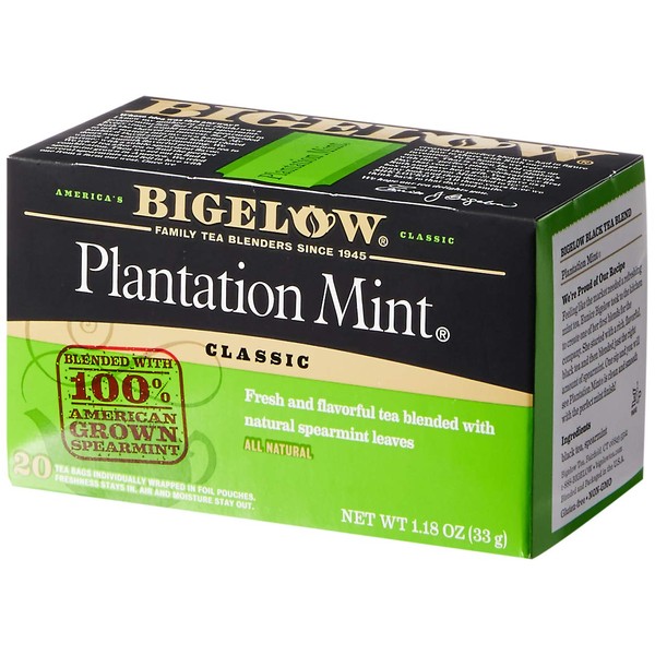 Bigelow Tea Plantation Mint Black Tea - 20 Tea Bags