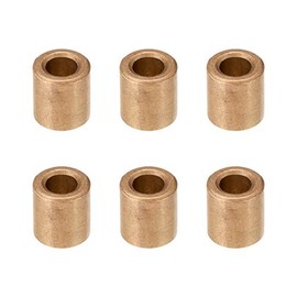 sourcing map Bearing Sleeve 5mm Bore x 9mm OD x 10mm Length Sintered Bronze Self Lubricating Bushings Pack of 6