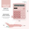 Desk Calculator,Cute Caculator with Dual Power Source,Basic Calculators Desktop with