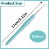 Crochet Hook 0.5mm 3 Pcs,Small Crochet Hook 0.5mm Dreadlocks, Ergonomic