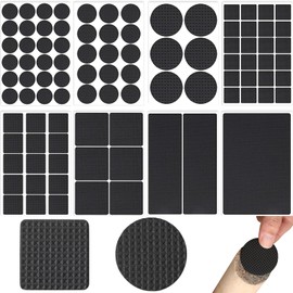 Anti Rutsch Pad 186 Stück Filzgleiter Selbstklebend, 8 Größen Möbel Filzgleiter 4 Mm Dicke Antirutsch, Pads Möbel Runde Und Rechteckige Antirutsch Aufkleber, Für Möbel Tisch Stuhl Bett Schrank Sofas