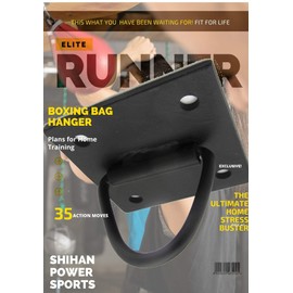 SHIHAN SPS-HOOK Boxing Bag Suspension Straps Multi-Task Hook Bracket Collapsible Fold down Hook Setup Station in Home Gym. Floor or Wall Mount