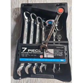 Power Torque Ratchet Ratcheting Wrench Set GM4729 MM 7-piece NEW