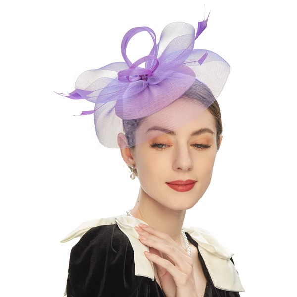 Cizoe Tea Party Fascinator Kentucky Derby Hat Fascinator Pillbox Hat