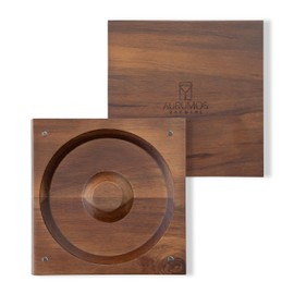 Aurumos Mixologists Salt & Sugar Tray - Premium Hardwood Rimming Tray - Perfect for Margarita, Martini, and Cocktail Enthusiasts