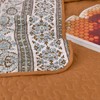 WONGS BEDDING Boho Queen Quilt Set, Brown and Grey Bohemian