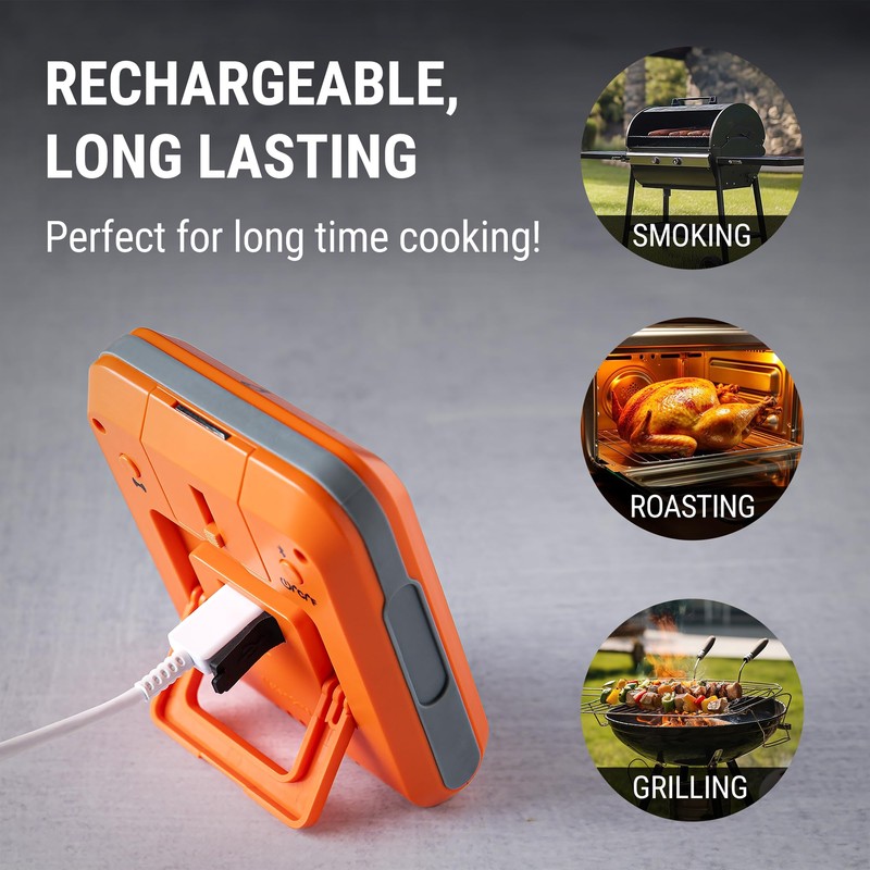 ThermoPro 650 ft Wireless Meat Thermometer Digital for Grilling and