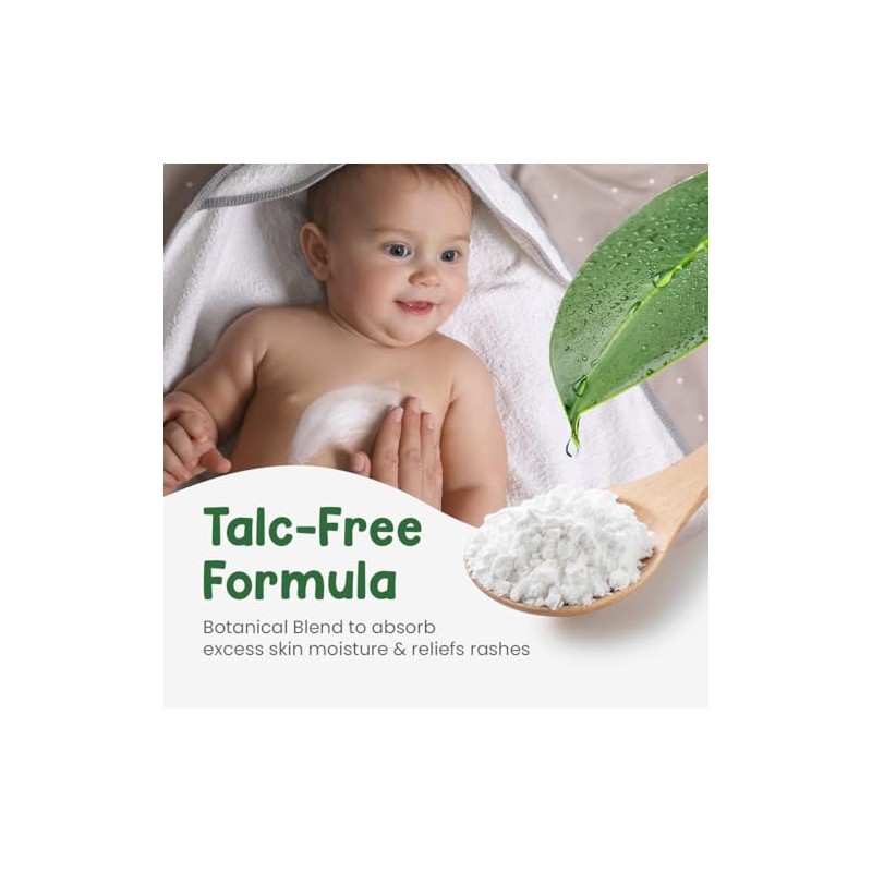 Mother Sparsh Polvo natural sin talco para bebés, 100 g