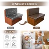 FUANGUI RV Dinette Cushion Covers, Waterproof PU Leather Stretch Camper