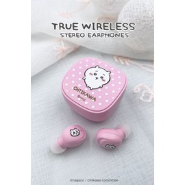 Tama Electronics Industry Chiikawa Fully Wireless Earphones 3 (Chiikawa, Cherry Blossom), SQ-BS75, Bluetooth 5.3, IPX4 Waterproof, SBC AAC Codec Compatible