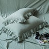 Lanqinglv Ruffle Bed Linen 135 x 200 cm + Pillowcase