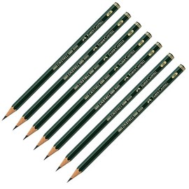 FABER-CASTELL 205070 Castell 9000 Pencils Set of 6 Hardness 2B
