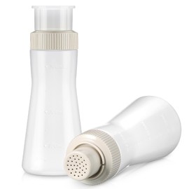 Havawish 1 Pcs Cake Syrup Dispense 12 Oz/350ml Graduated Plastic Squeeze Bottle for Soaking Honey Syrup Rain Spray Bottle with Sealing Lid Easy Storage Reusable Baking Tools (White)