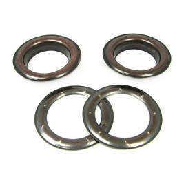 2pc. #12 (1.5" hole diameter) Antique Copper Curtain Grommets