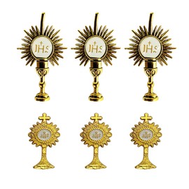 6Pcs First Communion Lapel Pins Gold Catholic Chalice Badge Gifts