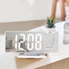 Projection Alarm Clock Large Screen ABS Mirror Surface LED Based