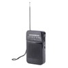 Portable AM FM Radio Black Color Headset Pluggable Built in