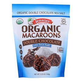 Jennies Organic Macaroons Double Chocolate with Sea Salt, Gluten Free, Non-GMO, Peanut Free, 5.25 Ounce (Pack of 6)