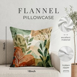 DWSHX Abstract Vintage Design Throw Pillow Cover, Boho Blue Brown Beige Throw Pillow Cover, Double Sided Printed Square Pillowcase for Living Room Farmhouse Sofa Bedroom Home Decor (Green)