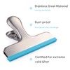 HOUSE AGAIN 12 Pack Stainless Steel Chip Bag Clips Covered