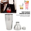 750ML Cocktail Shaker with Built in Strainer Stainless Steel Martini