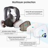 15-in-1 Professional Full Face Respirator Mask With Safety Goggles -