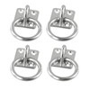 4 Pack Tie Ring on Plate Tie Rings for Equestrian