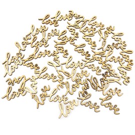 25mm Love Letters Wooden Shabby Chic Craft Scrapbook Confetti Vintage Love Words (25)