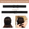 8 PCS Wigs Elastic Bands, Adjustable Wig Straps Black Wig