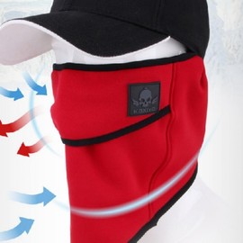 Casilla Winter Thermal Neck Warmer Sports Mask Scarf Air Black