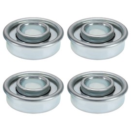 YINETTECH Pack of 4 Wheel Bearings for Lawn Tractors Bearing for Lawn Mowers Wheel Bearing for Lawnmowers Wheel Steel Bearing 28.6 mm Outer Diameter 12.2 mm Inner Diameter Silver