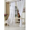 Woltu Transparent # 304 Curtain with Eyelets Grommet-Top Curtain Window