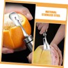Ciieeo 2pcs Stainless Steel Orange Peeler Efficient Citrus Peeling Tools