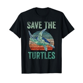 Save The Turtles Animal Turtle Pet Lover T-Shirt