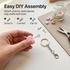 30 Sets Keychain Rings and Keyring Chains Set