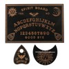 Ieron Ouija Board and Tarot Card Holder Set Wooden Black