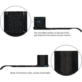 JJC Metal Hot Shoe Grip Thumb Rest for Ricoh GR III GR IIIx GR3 GR3x DSLR Camera Hand Grip, Thumb Up Grips, Better Balance and Grip