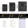 Kosibate Tactical Notebook Padfolio Ring Binders with 45 Sheets,Army Military