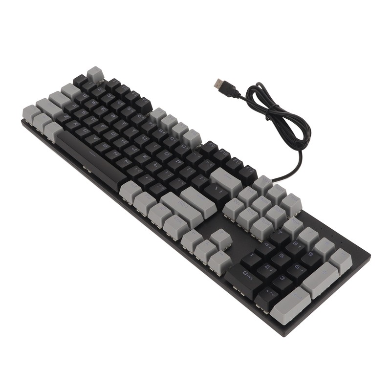 104 Key Mechanical Gaming Keyboard 28 Backlight Modes Blue Switch
