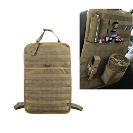 Tactical Expedition Car Seat Back MOLLE Organizer - Airsoft Paintball Temporary Armed Depot Universal Seat Storage Cover
