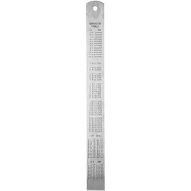 Truper RGL-30, Regla de acero inoxidable, 12"