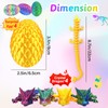 Audasi 4Pcs 3D Printed Dragon in Egg, Fully Articulated Crystal