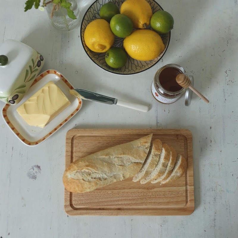 Argon Tableware Wooden Chopping Board - 30x20x2cm Butchers Block Wood