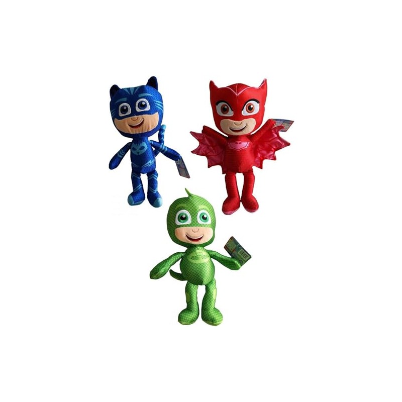 PJ Masks Complete Set with 3 Plush Figures Catboy Owl