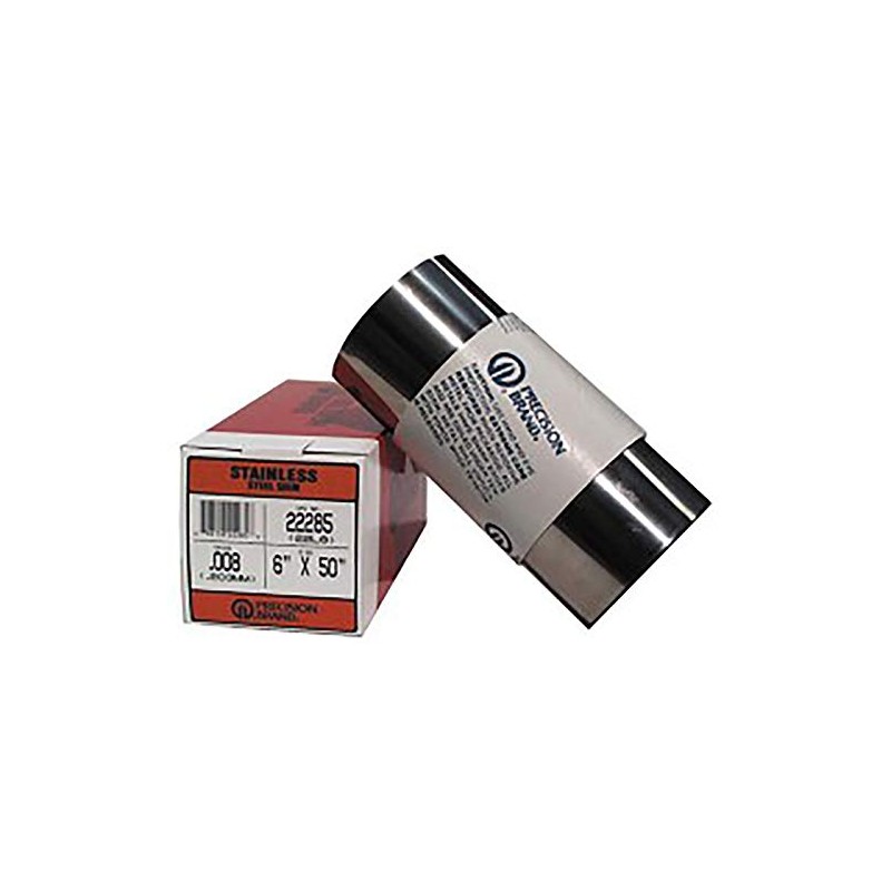 Stainless Steel Shim Stock Rolls - 22l10 .010 ss shimstock