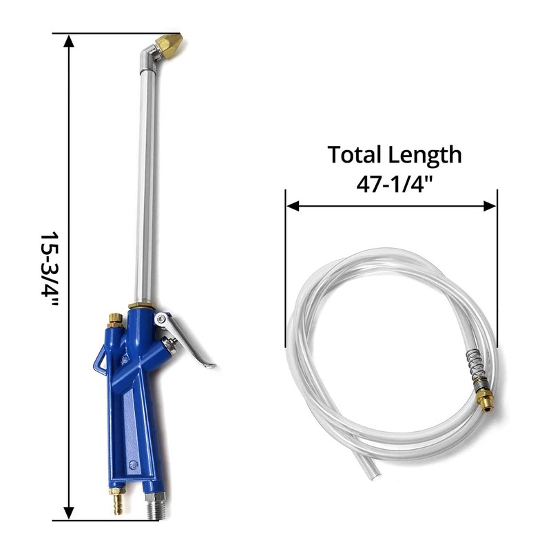 Air Blow Gun Pneumatic Engine Cleaning Gun with 40 in